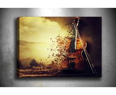 Bonamaison Peinture sur toile, multicolore, 70 x 100 cm - Conçu et fabriqué en Turquie