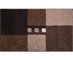 Linea Due MERKUR Tapis de Bain, Polyacrylique Supersoft, Marron, 70x120 cm