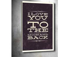 Bonamaison Peinture sur toile, multicolore, 70 x 100 cm - Conçu et fabriqué en Turquie