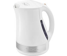 MOULINEX Bouilloire PRINCIPIO PLUS BLANC 1.7L Bouilloire électrique  Bouilloire sans fil Base 360° 2 Niveaux deau visible Résistance cachée BY108110
