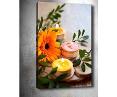 Bonamaison Peinture sur toile, multicolore, 50 x 70 cm - Conçu et fabriqué en Turquie