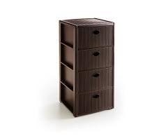 Stefanplast 3860529Â Elegance Rattan commode Ã 4Â tiroirs
