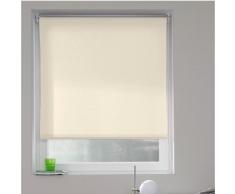 MADECOSTORE Store Enrouleur Tamisant Tissu Uni Beige - L94 x H250cm - Avec perÃ§age