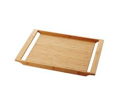 ADomo PV-BAM-0933 Point-Virgule Plateau de Service avec Anses par Mathias De Ferm Marron 47 x 35 x 3 cm