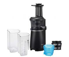 Panasonic MJ-L501KXE Slow Juicer/Extracteur de jus, 150 W, 63 dÃ©cibels, acier inoxydable, noir mat