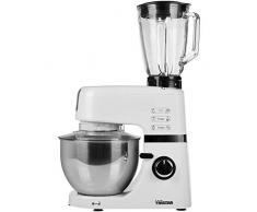 Tristar Robot culinaire Multifonction, Bol en INOX dÃ©tachable 4.5L, 700W, MX-4198, 700 W, 1.5 liters, Noir, Blanc