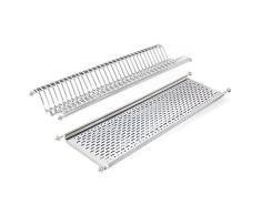 Emuca - Ãgouttoir Suspendu pour Assiettes et Verres en Acier Inoxydable pour Meuble Cuisine de Largeur 90cm