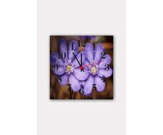Bonamaison Horloge Murale en MDF, Multicolore, 30 x 30 cm