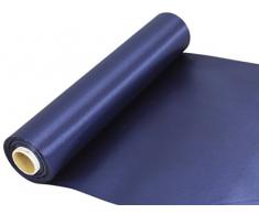 Oaktree UK Rouleau de Tissu satiné pour Chemin de Table de Mariage 20 m Bleu
