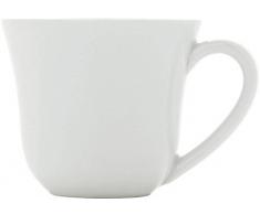 Alessi Ti05/76 Ku Tasse Ã Moka en Porcelaine Blanche, Set de 4 PiÃ¨ces