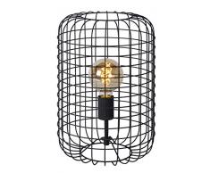 Lucide 02505/26/30 Lampe de Table, Métal, E27, 60 W, Noir