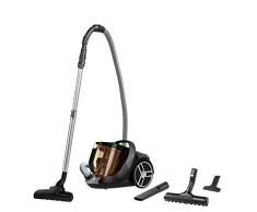 ROWENTA Silence Force Cyclonic Aspirateur sans Sac Performant Silencieux ElÃ©gant CapacitÃ© 2,5L Accessoires spÃ©ciaux Maison RO7230EA, Gris/Orange
