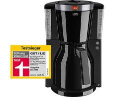 Melitta Cafetière à Filtre avec Verseuse Isotherme, Sélecteur d’Arôme, Look Therm Selection, Noir/Acier Brossé, 1011-12