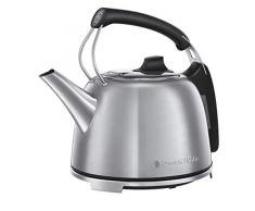 Russell Hobbs 25860-70 Bouilloire 1,2L K65, Design Emblématique Vintage, Ebullition Rapide, Jauge niveau deau - Inox Brossé