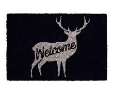 Premier Housewares Paillasson, Noir, 60x40x2