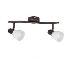 Rabalux 6592 Spot, Verre, E14, Marron/Style Antique, 2-flammig