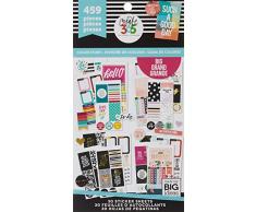 me & my BIG ideas The Happy Planner - Create 365-1829 Autocollants, Papier, Multicolore, 23 x 12.1 x 0.8 cm