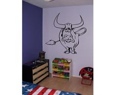 TATOUTEX Stickers Taureau - Violet, L 55cm x H 55cm