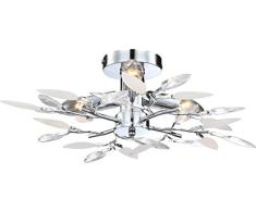 Globo 63160â3 E14 40 W Vida lampe de plafond, métal, Chrome