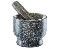 Zeller 2057632 Mortier et Pilon en Granite 12x10cm en Anthracite, Autre