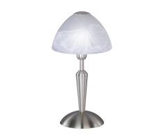 Wofi 847401640000 Morley Lampe de Table Nickel Mat 33 cm