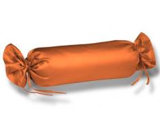 Fleuresse Taie de traversin Couleurs 9100-5215, 40x15 cm Satin Maco Couleur Terre, 100% Coton