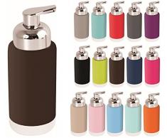 MSV Distributeur de Savon Moderne 21 x 6,5 x 6,5 cm. Chocolat