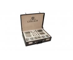 Gerlach G01-004AP-ZEST-68WA-S1S1-01 Un Ensemble de Couverts dans Une Valise Ã©lÃ©gante de 68 pcs, 18/10 Steel, Silber, 52 x 42 x 10 cm
