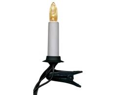 Star 404-95 Bougie Guirlande Lumineuse, intérieur, 25 lum. Blanc Chaud Universal-LED-Ampoules pour Remplacement E10 DoubleWire Boite coloré