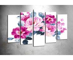 Bonamaison Peinture sur toile, multicolore, 100 x 60 cm, 5 unit - Conçu et fabriqué en Turquie