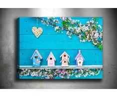 Bonamaison Peinture sur toile, multicolore, 40 x 60 cm - Conçu et fabriqué en Turquie