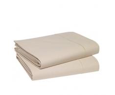 Blanc des Vosges Uni 57 Fils Drap - Coton - Ivoire - 120x190 cm
