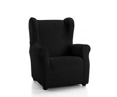 Martina Home Emilia Housse Fauteuil orejero, Tissu, Noir, 33Â x 8Â x 42Â cm