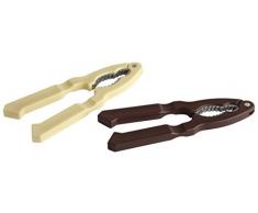 Fackelmann 48324 Casse Noix, Plastique, Marron ou Beige, 18x5x1cm
