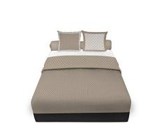 Soleil docre Lorenzo lit, Parure de Drap, Coton, Ecru, 240 x 300 cm