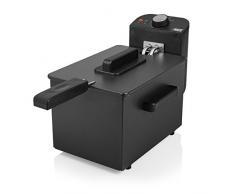 Princess Friteuse Ã Huile 182725, 2 litres, 1 cuve, Habillage en Acier Inoxydable Noir