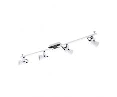 EGLO 97374 Spot, Acier, GU10, 5 W, Noir, Blanc