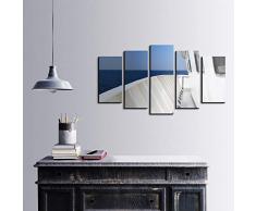 Bonamaison DÃ©coration Murale Ensemble de 5 Impression sur Toile, Dimensions: 100 x 60 Cm - ConÃ§u et fabriquÃ© en Turquie