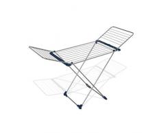 Gimi Max Étendoir à poser sur le sol en acier inox et aluminium, 20 m détendage