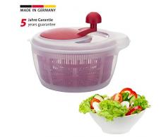 Westmark 2432224R Essoreuse à Salade Fortuna sans Pieds Anti-dérapants en Rouge, Plastique, 30 cm