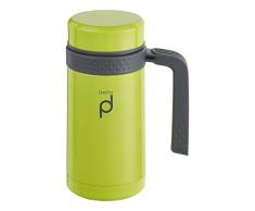 DrinkPod HBG450G Mug isotherme, Acier Inoxydable, Green, 18,5 x 11 x 11 cm
