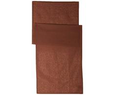 Today - 257551 - Chemin de table Coton - 50 x 150 cm - Marron (Cacao)