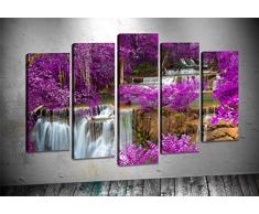 Bonamaison Peinture sur toile, multicolore, 100 x 60 cm, 5 unit - ConÃ§u et fabriquÃ© en Turquie