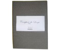 Comptoir du Linge ddh301420 Drap Housse Coton SupÃ©rieur Gris Anthracite 140 x 200 cm