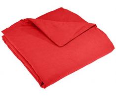 Lovely Casa HC24820008 Alicia Housse de Couette Coton Rouge 200 x 200 cm