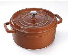 Staub 40511-298-0 Cocotte Ronde Fonte Cannelle 28 cm