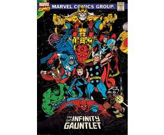 Marvel Comics PP34355 Marvel Retro (The Infinity Gauntlet) Maxi Poster, Multicolore, 61 x 91,5 cm