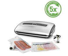 FoodSaver Machine Sous Vide avec compartiment de rangement pour rouleau et cutter, inclus sacs de mise sous vide assortis et adaptateur intÃ©grÃ© [FFS016X]