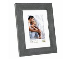 Deknudt Frames S49BS7 Style Rustique Cadre Photo Bois Peint Gris Foncé 50 x 60 cm