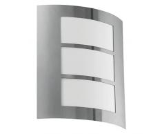 EGLO City Applique Murale dextérieur en Acier Inoxydable E27 15 W Applique Murale dextérieur en Acier Inoxydable IP33 Entrée Jardin Patio I